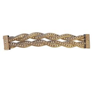 SILVER MAGNATIC Braided Bracelet